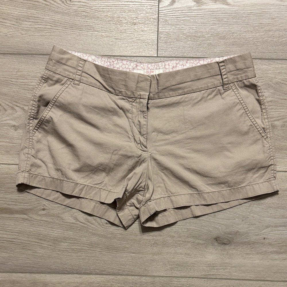 J. Crew Women's Beige Shorts Size 8